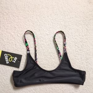 🖤 Art Class Black Bikini Top - Size Medium (8) 🌸 NWT